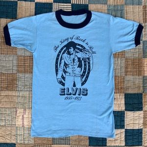 Vintage 1970’s Elvis Soft & Thin Ringer T-shirt